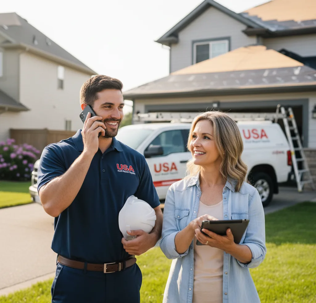 USA Roof Repair Experts customer support in Refugio